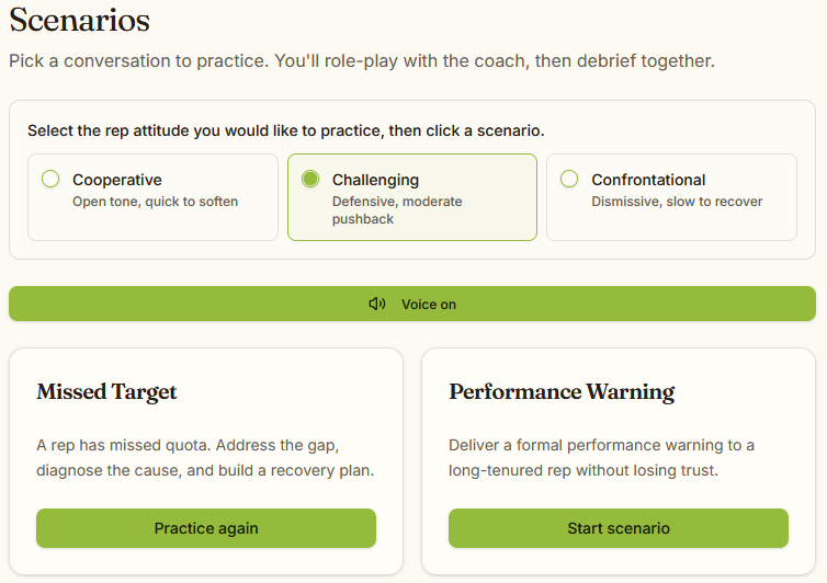 Scenarios
